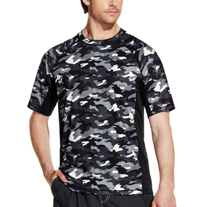เสื้อรัดรูปแขนสั้นลายพรางสำหรับผู้ชาย แห้งเร็ว เหมาะสำหรับฝึกซ้อม BJJ ยิวยิตสู - Product Image 3