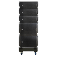 Altavoz de Línea Activa Doble de 10 Pulgadas LS3 (6+4+2) Serie LA con Carcasa de Madera, Audio Mono, Garantía de 3 Años, 700W/500W, XLR/Speakon