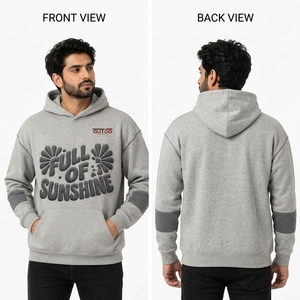 Sweat à capuche pour homme avec impression en relief, graphismes texturés, tissu polaire doux, design streetwear personnalisé, coupe confortable pour le quotidien - Product Image 6