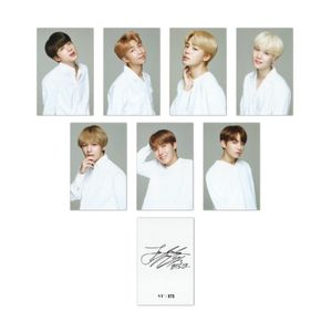 Carte photo originale BTS K-Pop Music Member Sign, lot de 7 pièces, papier noir/blanc, coréen, pour tous les âges - Product Image 2
