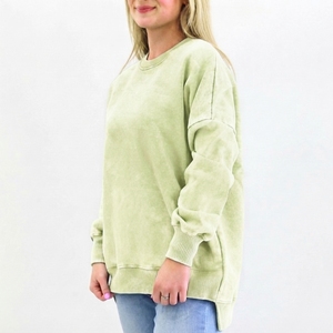 Sudadera de Estilo Urbano para Mujer con Lavado Ácido, Colección Premium de Ropa Urbana con Logotipo Personalizado, Servicios de Fabricación OEM de Marca Privada - Product Image 2