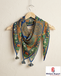 Foulard en Soie Personnalisé de Luxe Imprimé pour Femme, Léger, Carré, Tissu Tendance, Fournisseur OEM en Gros - Product Image 6