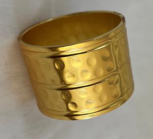 Anneaux de serviette en métal élégants et contemporains, écologiques (laiton/or/argent) pour la décoration de table de mariage - Vente chaude - Product Image 4