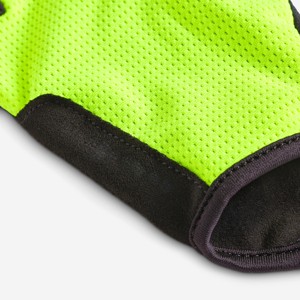 Road Cycling <b>Gloves</b> Half Finger Summer Non-Slip Unisex Neon Yellow Polyester Pull-On - Product Image 5