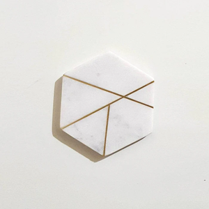 Hexagonal <b>Marble</b> <b>Coaster</b> & Accessories <b>Marble</b> Tea <b>Coaster</b> Set of 4 for Office Table from Indian Supplier Cup <b>Coaster</b> - Product Image 3