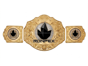เข็มขัดแชมป์โลก RONPEX RI-2605 - หนังแท้ ปรับแต่งได้ เข็มขัดศิลปะการต่อสู้สำหรับทุกเพศ ขนาดเส้นผ่านศูนย์กลาง 32 มม. ความยาว 1.5 ม. - Product Image 4