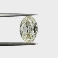 Diamant de laboratoire CVD de forme ovale, taille ancienne mine, 2,01 carats, clarté VS1-VS2, certifié IGI, poli à la main en Inde, pour la fabrication de bijoux