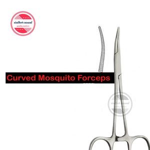 Pince anti-moustique hémostatique en acier inoxydable, base droite et incurvée de chirurgie, vente en gros - Product Image 2