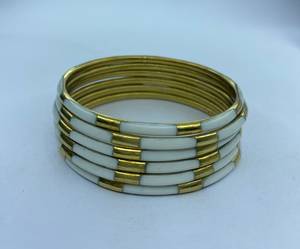 unique handcrafted resin brass bangles resin brass bangles exporter from China resin brass bangles for gift shops <b>boho</b> resin bra - Product Image 4