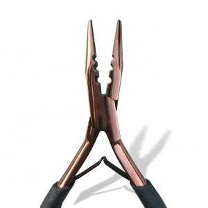 Professional Salon Hair Extension Tool <b>Set</b> with 2 Hole Bead <b>Crimping</b> Plier, Stainless Steel Scissors and Sectioning Ring - Product Image 2