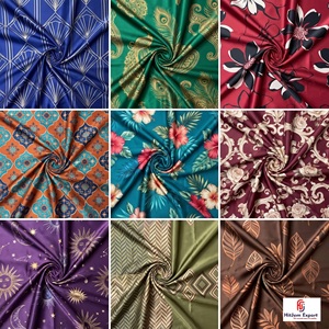 Tissu satiné japonais imprimé de qualité supérieure pour la mode, les vêtements de mariée, la décoration intérieure, fournisseur en gros personnalisé pour l'exportation - Product Image 6
