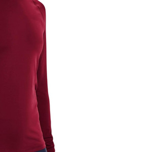 Camiseta de Manga Larga para Hombre, Cuello Redondo, Color Sólido, Tejido de Punto, Corte Regular, Uso Casual, Ecológica, de Secado Rápido, Calidad Premium - Product Image 2