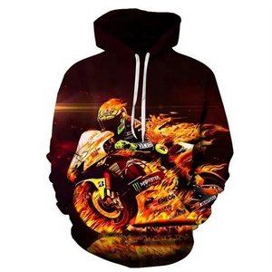 Nouveau pull d'hiver tendance pour homme, style course moto, imprimé numérique 3D, à capuche, 100 % coton molletonné, camouflage, haute qualité - Product Image 4