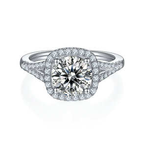 2 Carat Lab Grown Diamond <b>Ring</b> S925 Sterling Silver IGI Certified Brilliant Cut Luxury Wedding Band for <b>Women</b> Prong <b>Set</b> 3gm - Product Image 3