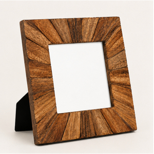 Wholesale Handcrafted Sunburst Wooden Photo <b>Frame</b> Rustic Mango Wood <b>Square</b> Picture <b>Frame</b> for Tabletop Desk Home Decor - Product Image 5