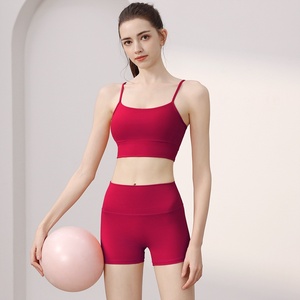 ชุดโยคะออกกำลังกาย 2 ชิ้น สำหรับเด็กผู้หญิง แบบขายส่ง เป็นมิตรกับสิ่งแวดล้อม ยกกระชับสะโพก ลายเรียบ สำหรับผู้ใหญ่ - Product Image 3