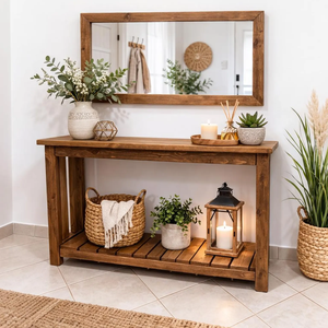 Table console de luxe en bois massif, style royal, pour entrée, avec finition dorée antique – Offre Spéciale - Product Image 2