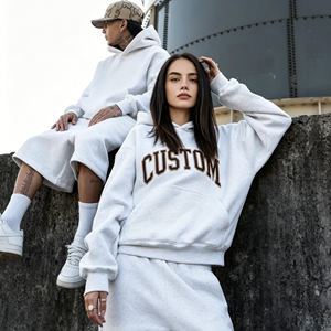 Sudadera con Capucha para Mujer, Diseño OEM 2026, Estilo Hip Hop, Holgada, Informal, Cálida, de Forro Polar - Product Image 3