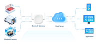 SDK Gratuito, Sensor Inalámbrico MOKO S03D NRF52832 Programable BLE 5.0, Etiqueta Beacon, Sensor Magnético para Puerta/Ventana, Fabricante