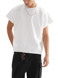 Camiseta Oversize Estilo Muscle Fit, Camiseta sin Mangas Streetwear, Camiseta con Borde sin Rematar, Camiseta Muscle de Moda Urbana, Corte Oversize Unisex - Product Image 3