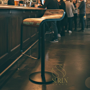 Silla de bar de hierro hecha a mano para restaurante y hoteles, silla de Bar de Metal, hecha a mano, India - Product Image 1