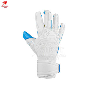 Gants de gardien de but en cuir respirant avec sangle de poignet réglable pour un confort accru, performance professionnelle toutes saisons - Product Image 2