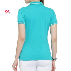 เสื้อโปโลผู้หญิงทรงเข้ารูป ออกแบบโลโก้ของคุณเอง รับผลิตเสื้อโปโลผู้หญิงสำหรับขายออนไลน์ - Product Image 2