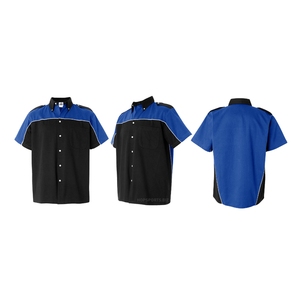 Maillots de course personnalisés et maillots de motocross à boutons intégraux, fabricant et fournisseur de chemises de sport automobile personnalisées pour équipes de pit stop. - Product Image 5
