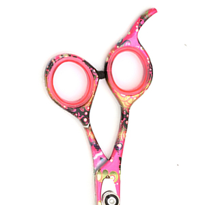 Ciseaux de coiffure professionnels en acier inoxydable rose décoratif, lame affûtée, pour droitiers, ciseaux de salon de coiffure - Product Image 6