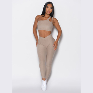 Nouveaux Leggings Respirants et Durables à Taille Haute Élastique Personnalisée avec Effet Scrunch Butt, Tenue de Sport pour Femme, Ensemble de Gym et Entraînement - Product Image 4