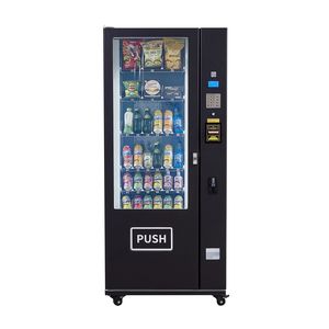 Distributore Automatico Combinato Refrigerato Commerciale a 36 Scomparti per Snack, Bevande e Bibite con Accettatore di Banconote/Monete ICT e 6 Ripiani - Product Image 1