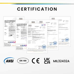 ANSI Z87+ Certified TPU frame adjustable elastic strap ballistic goggles for training area use - Product Image 6