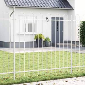 Lot de 2 clôtures de jardin en acier thermolaqué gris 3,39 x 1,00 m pour clôtures, treillis et portails - Product Image 1