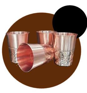 Royal Dining <b>Copper</b> Tumbler Set Elegant Beverage Glass for Hospitality <b>Table</b> Serving and Lifestyle Hydration - Product Image 5