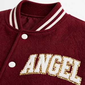 Chaqueta Varsity de Lana para Mujer, Estilo Moderno, Personalizada, de Alta Calidad, Resistente al Viento, Proveedor Directo de Fábrica, Manga Larga, Estilo Letterman - Product Image 3