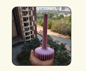 Vela Decorativa con Textura Morada, Vela Aromática para el Hogar, Regalo para Bodas y Fiestas - Product Image 3