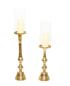 Premium <b>Gold</b> Aluminum metal Candle Holder Tall Decorative Candleholder Decor Home Modern Candle Holder Tall Golden - Product Image 4