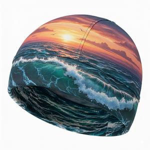 Bonnet de sport tricoté pour la course et le cyclisme, impression par sublimation, motif personnalisé, impression numérique, bonnets sans revers - Product Image 6