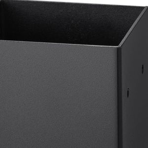 Staffe per Pali in Legno 4x4 Resistenti, Verniciate a Polvere Nero Opaco, 2 Pezzi, Dimensione Interna 3.6"x3.6", Base di Ancoraggio per Strutture in Acciaio - Product Image 5