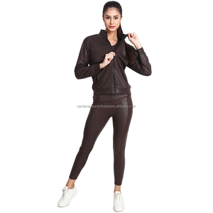Nardon Trang Phục Mùa Xuân 2025 Phụ Nữ Quần Áo Tùy Chỉnh Sweatsuit Hai Mảnh Thiết Lập Velour Bộ Đồ Thể Thao Cho Phụ Nữ Zip up Hoodie - Product Image 2