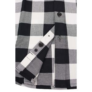 เสื้อแจ็คเก็ตเชิ้ตผ้าฟลานเนลลายตารางสีดำขาวเกรดพรีเมียมสำหรับผู้ชาย มีฮู้ด ผ้าฝ้ายหนา สำหรับฤดูหนาว รับผลิตตามสั่ง ขายส่ง - Product Image 3