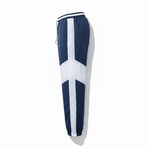 Custom <b>Men</b> <b>Navy</b> Blue Windbreaker Pants Waterproof Striped <b>Joggers</b> Athletic Sports Tracksuit Trousers Outdoor Workout Jogging Pan - Product Image 1