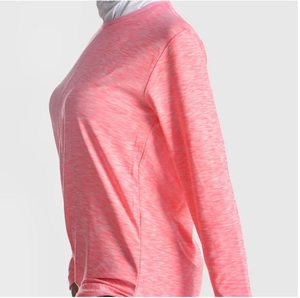 Custom High Quality Islamic Modest Tees Shirts Sports Streetwear Elongated Loose <b>Tops</b> Round O Neck Modest T Shirt for Girls - Product Image 5