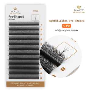 Cils hybrides préformés 4-DW DIY Lash MACY BEAUTY KOREA Extensions de cils de qualité supérieure Vente en gros de cils Étiquette privée personnalisée - Product Image 4