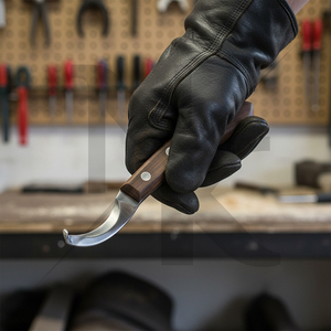 Professional Reusable Stainless Steel Wood Handle Hoof Knife-Farrier Tools Hospital Surgical <b>Veterinary</b> <b>Instruments</b> for Horse - Product Image 5