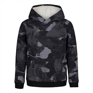 Sudadera con Capucha para Hombre, Color Sólido, Forro Polar, Corte Regular, Transpirable, Antiarrugas, con Bolsillos, Estilo Casual Otoñal, 100% Algodón - Product Image 1