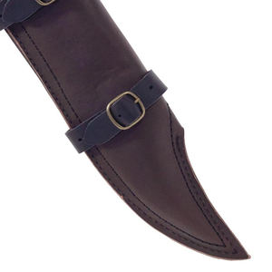 Funda de cuero clásica para cuchillo multiusos, cuchillo de camping y cuchillo de chef, con cómoda correa para el cinturón. - Product Image 4