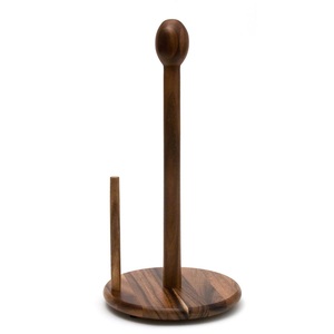 Nuevo Soporte de Papel Toalla de Madera con Opción de Logotipo Personalizado, Elegante y Duradero, Acabado en Nogal Natural - Product Image 4