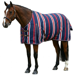 Horse <b>Blanket</b> <b>Waterproof</b> Turnout Rug for Outdoor Field Use Constructed from 600d Polyester Fabric Secure Buckle System - Product Image 1