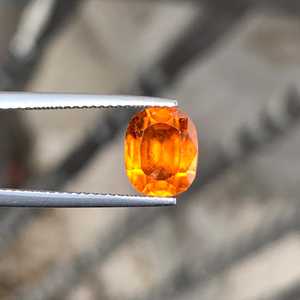 Pierre précieuse naturelle grenat orange, facettée, qualité supérieure, pour la fabrication de bijoux - Product Image 6